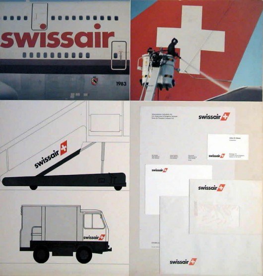 Логотип Swissair 1980-2000-е