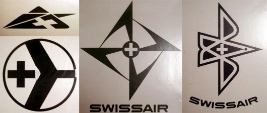Экспериментальные логотипы Swissair
