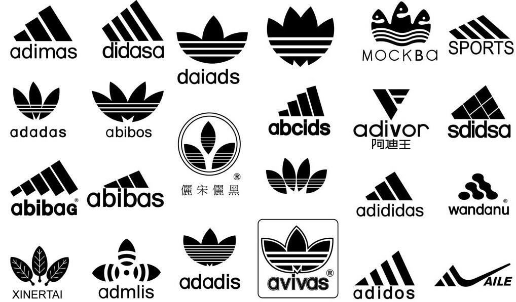 Подборка клонов логотипа Адидас — О дизайне