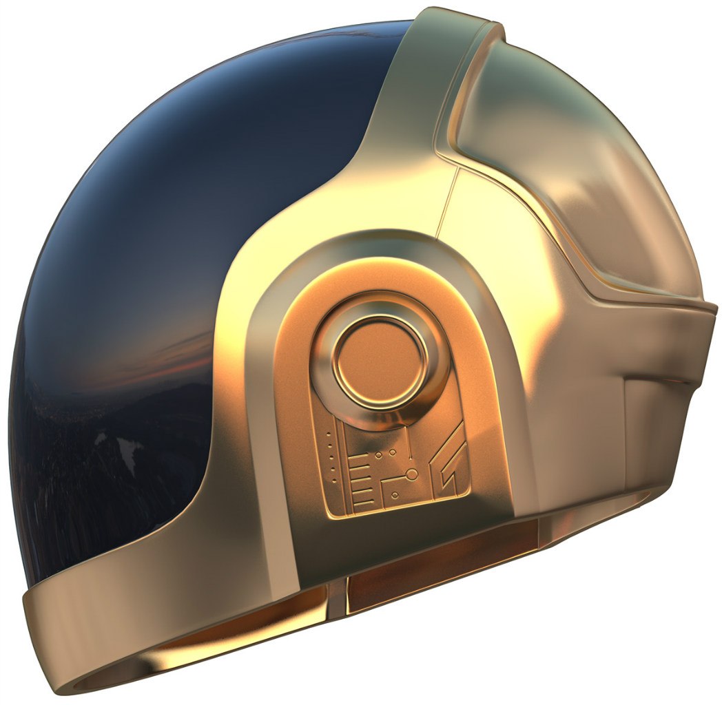 Бесплатные 3D-модели шлемов Daft Punk.
