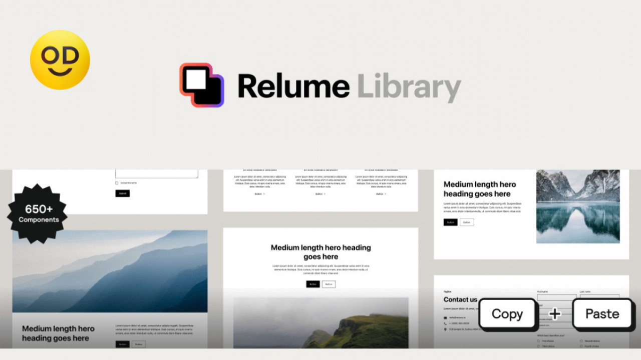Relume Library — большая и качественная коллекция блоков и элементов ...