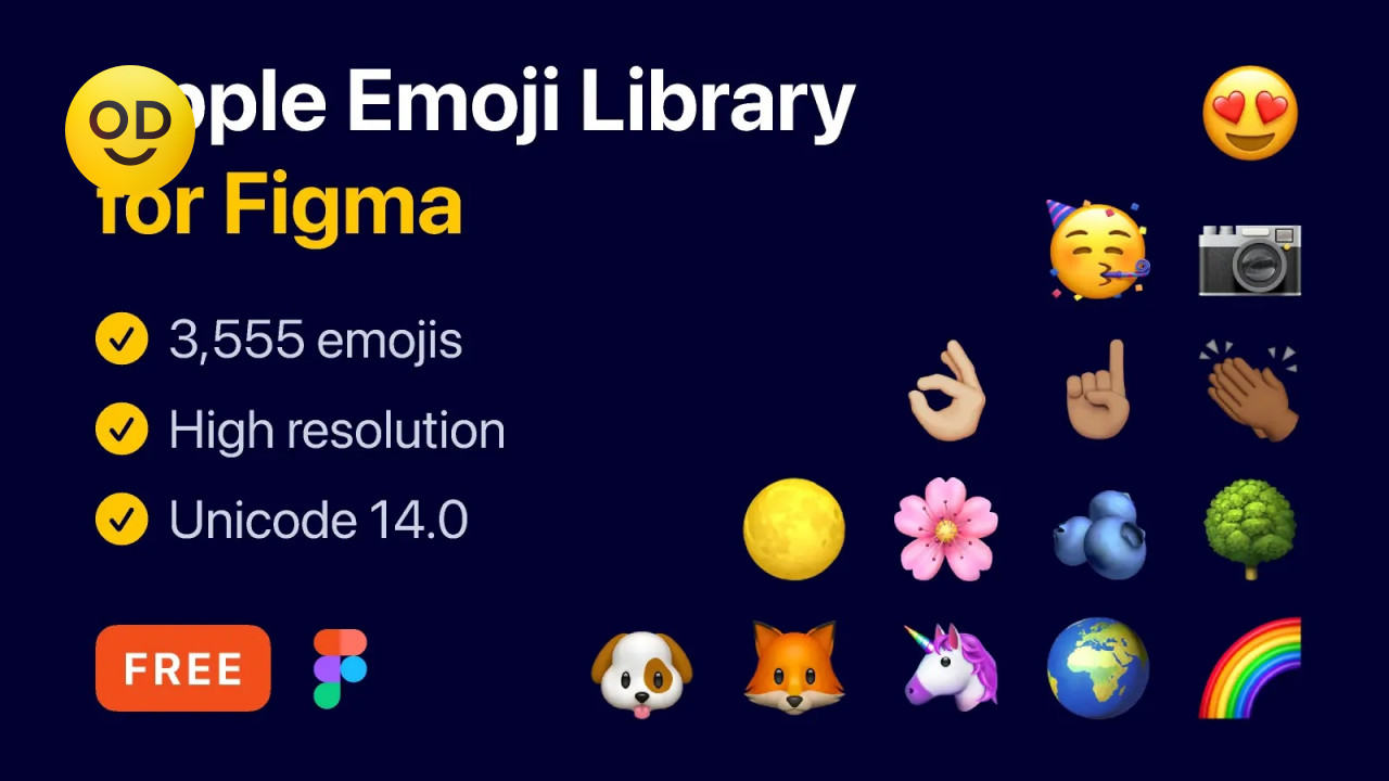 Бесплатная коллекция из 3555 Apple-эмодзи в высоком разрешении — Оди. О ...