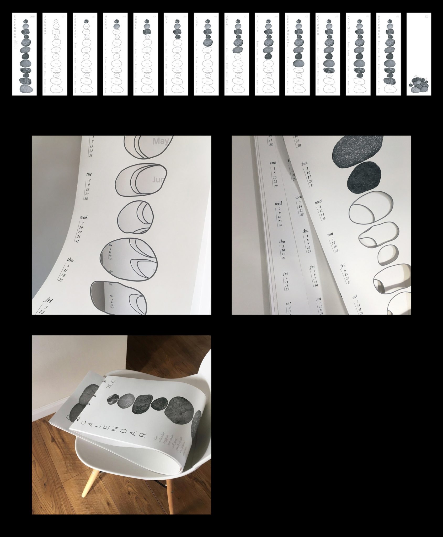 Pyramid calendar — оригинальный настенный календарь с вырубкой — Оди. О ...