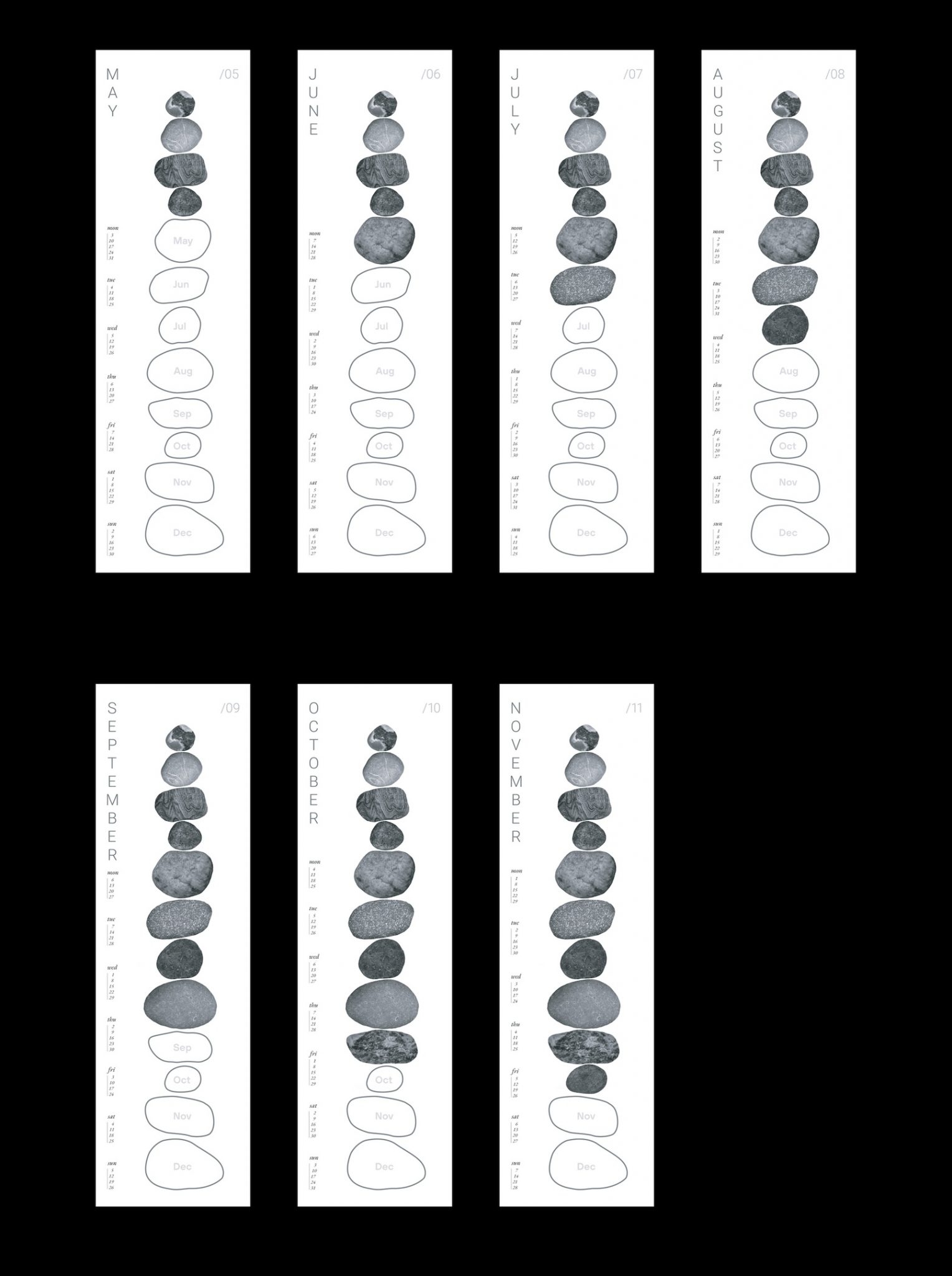 Pyramid calendar — оригинальный настенный календарь с вырубкой — Оди. О ...