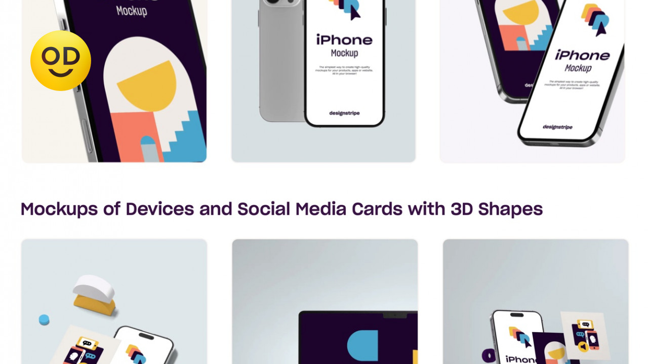 Designstripe Mockup Creator — бесплатный набор редактируемых мокапов — Оди.  О дизайне