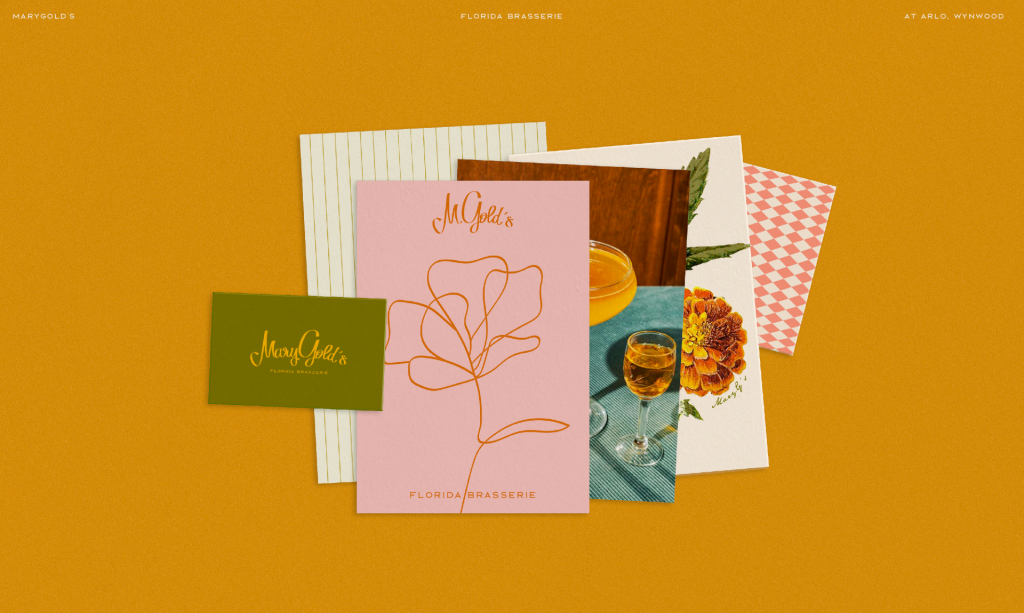 Айдентика и оформление ресторана MaryGold's — Оди. О дизайне